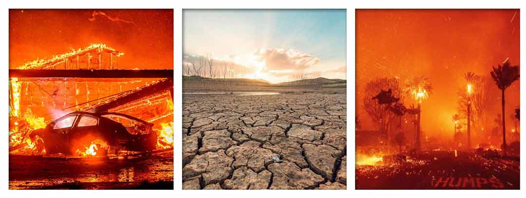 Wildfires, severe drought and water infrastructure collapse across the United States